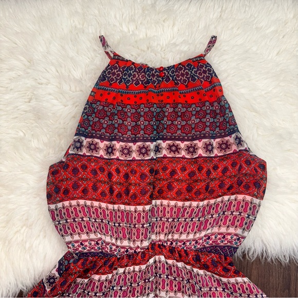 LUSH Women’s Size Small Multi Colored Razor Top A-Lined Flowing Summer Dress - Picture 13 of 14